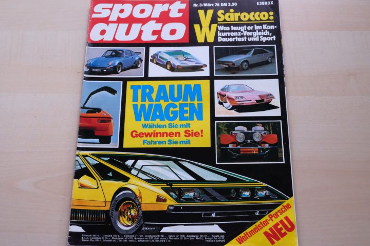 Deckblatt Sport Auto (03/1976)